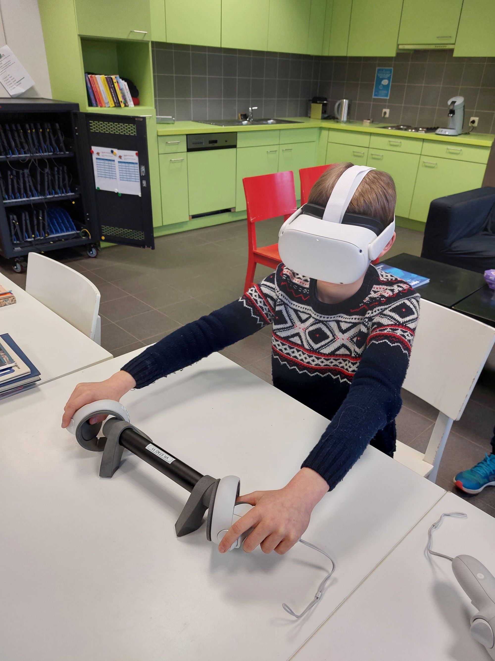 VR-brillen in het 6de leerjaar!